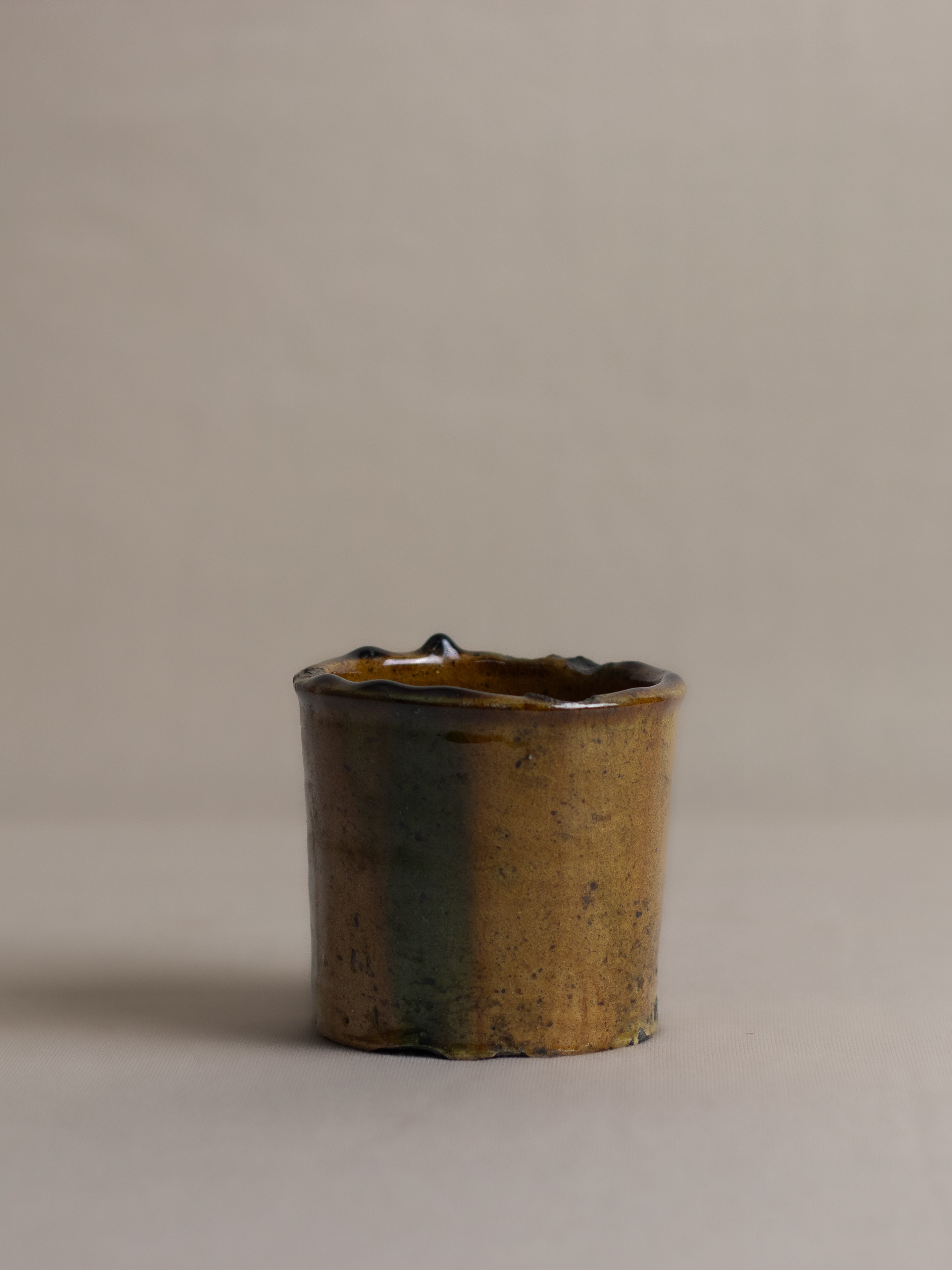 Vintage moroccan glazed pot