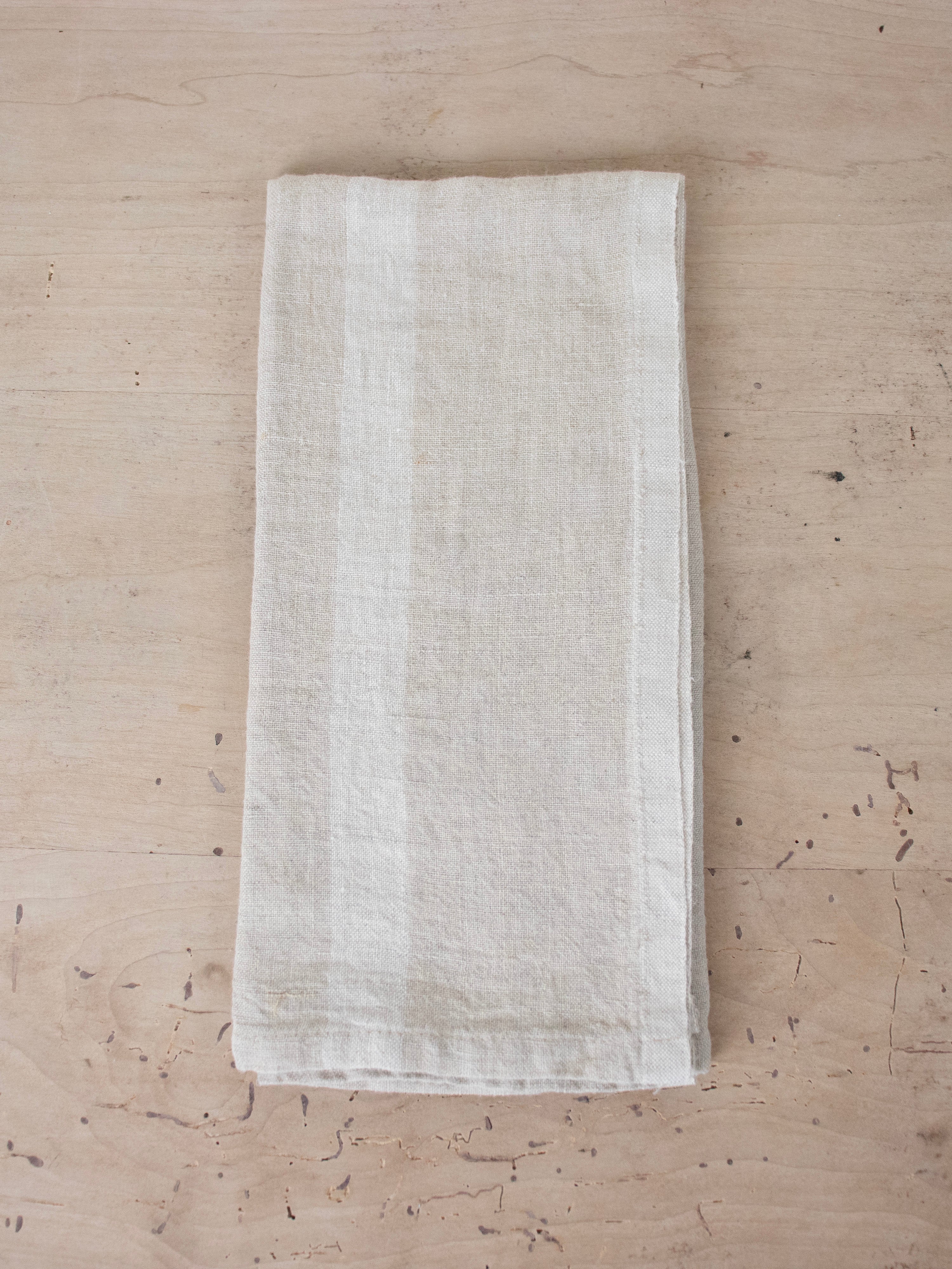 White linen laundered napkin